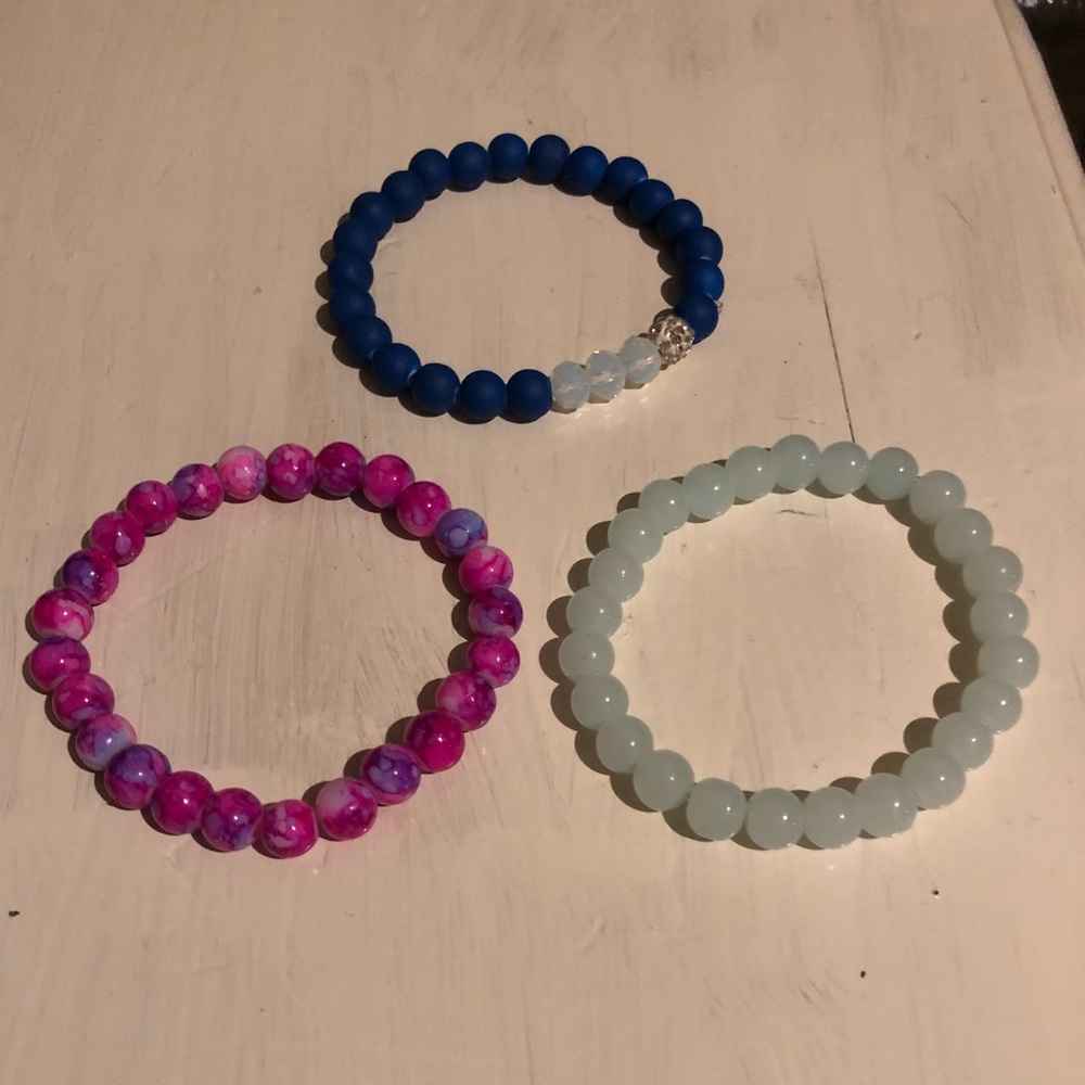 Glass Bead Bracelet Set